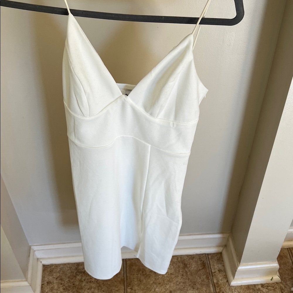 Elegant White Slip Dress